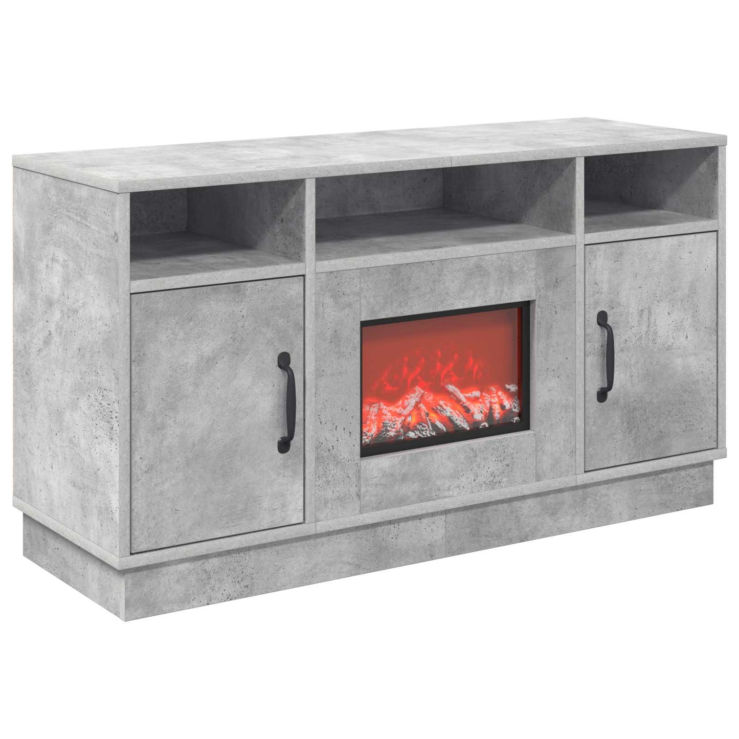 vidaXL Ηλεκτρικό τζάκι Σκυρόδεμα 100 x 33 x 55 cm Επεξεργασμένο ξύλο