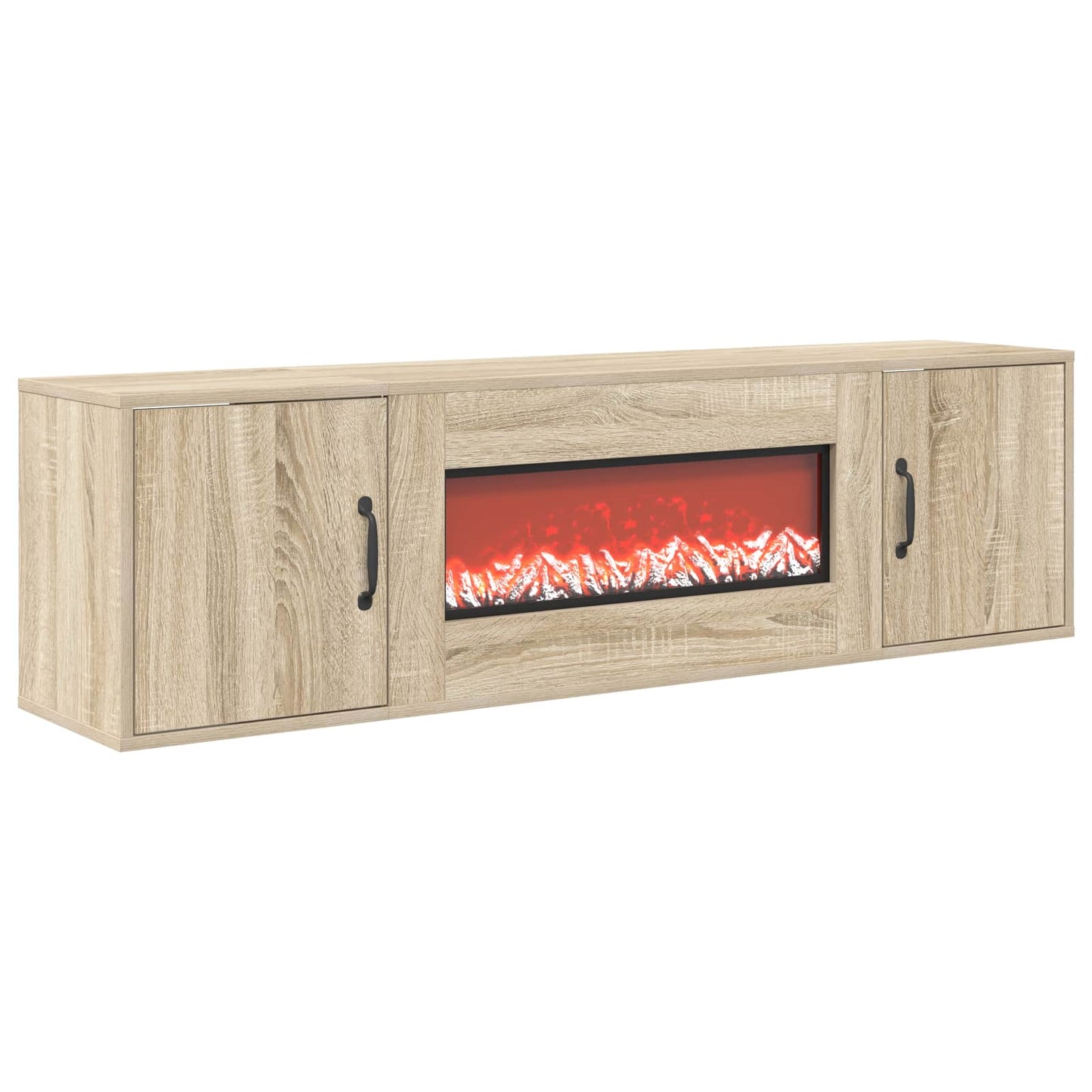 vidaXL Ηλεκτρικό τζάκι Sonoma 140,5 x 30 x 39 cm Επεξεργασμένο ξύλο