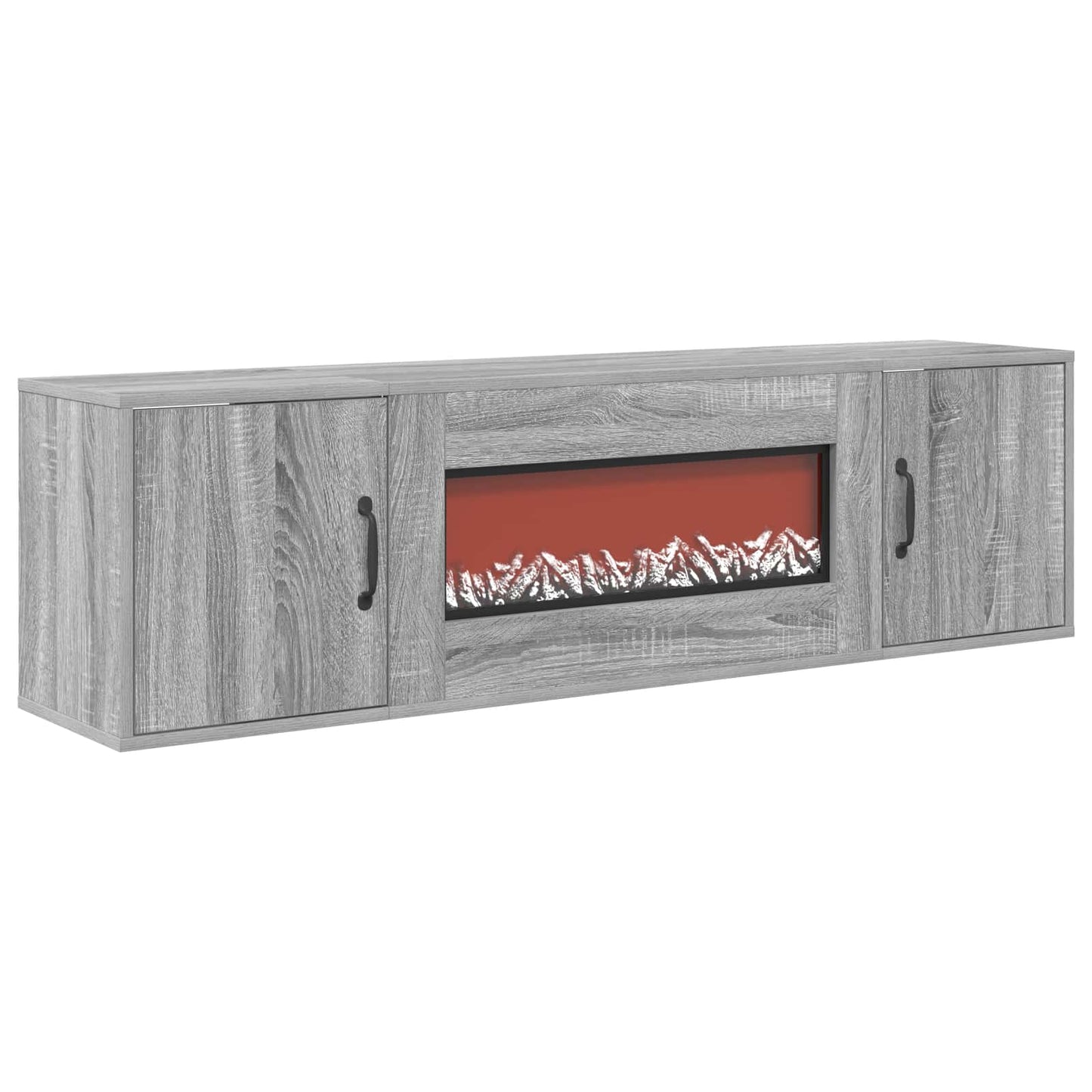 vidaXL Ηλεκτρικό τζάκι Γκρι Sonoma 140,5 x 30 x 39 cm