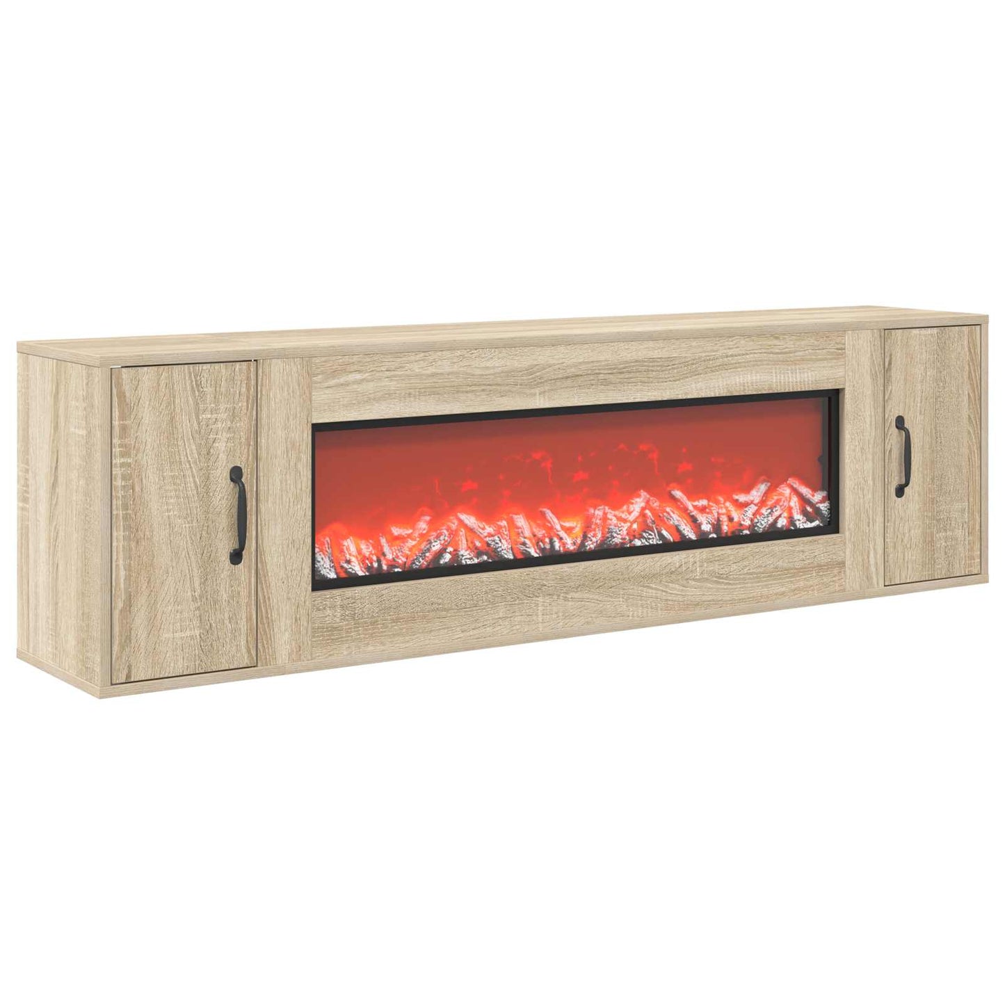 vidaXL Ηλεκτρικό τζάκι Sonoma 155 x 30 x 44 cm Επεξεργασμένο ξύλο