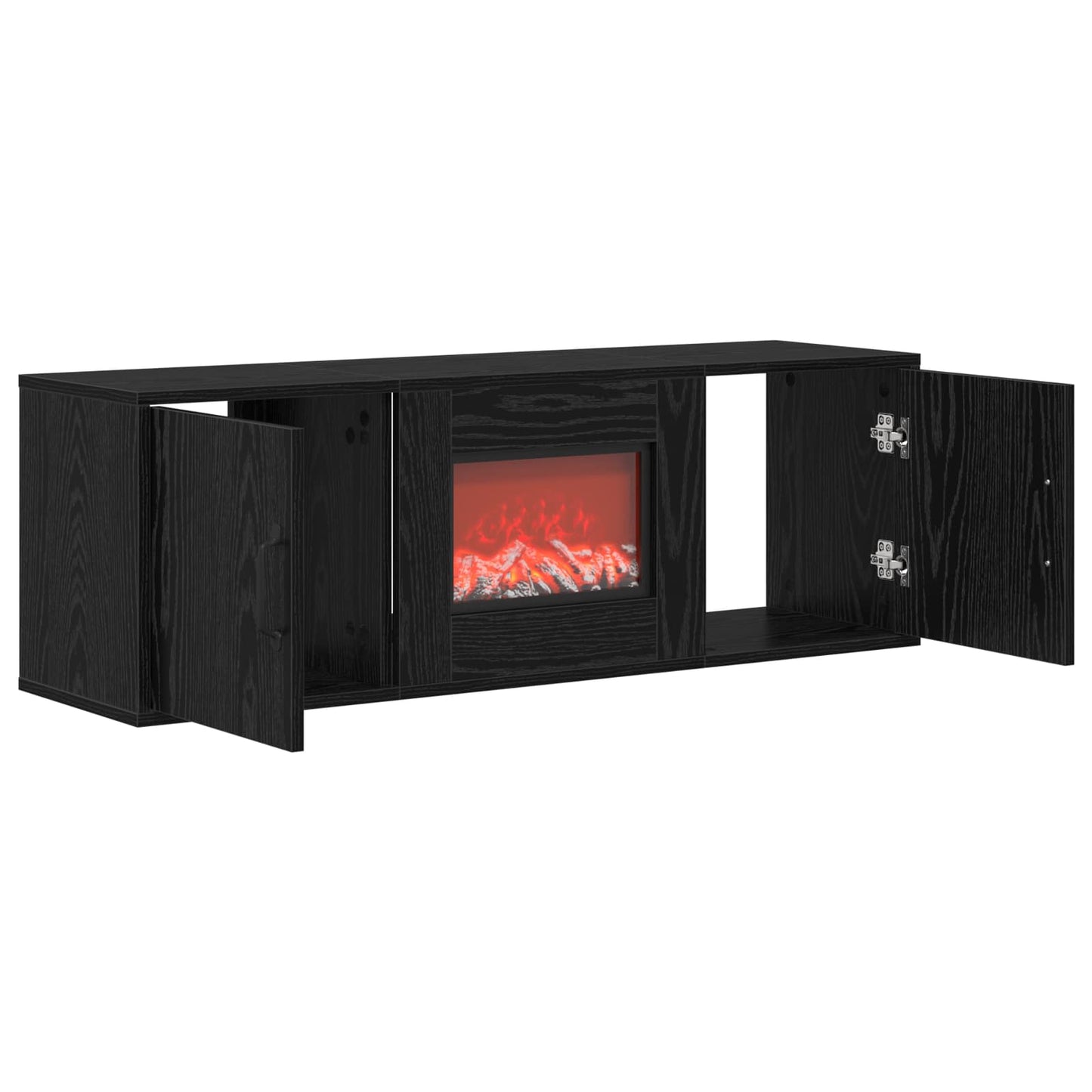 vidaXL Ηλεκτρικό τζάκι Μαύρη Δρυς 110 x 30 x 36,5 cm