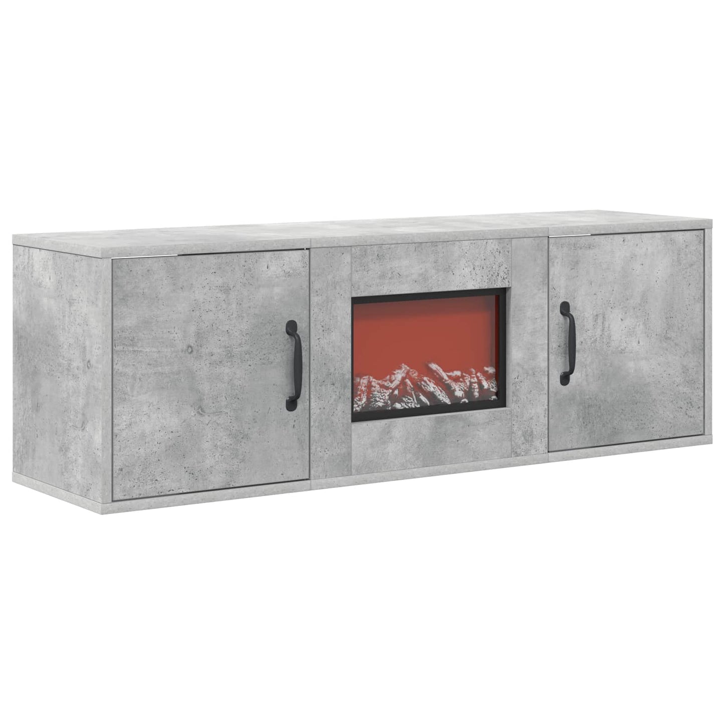 vidaXL Ηλεκτρικό τζάκι Σκυρόδεμα 110 x 30 x 36,5 cm Επεξεργασμένο ξύλο