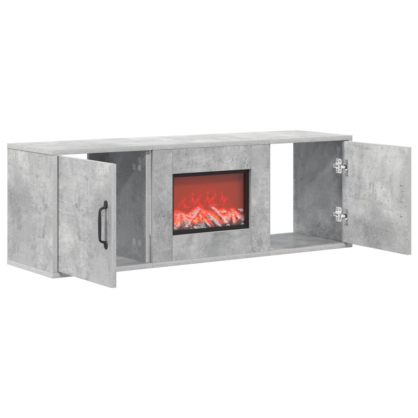 vidaXL Ηλεκτρικό τζάκι Σκυρόδεμα 110 x 30 x 36,5 cm Επεξεργασμένο ξύλο