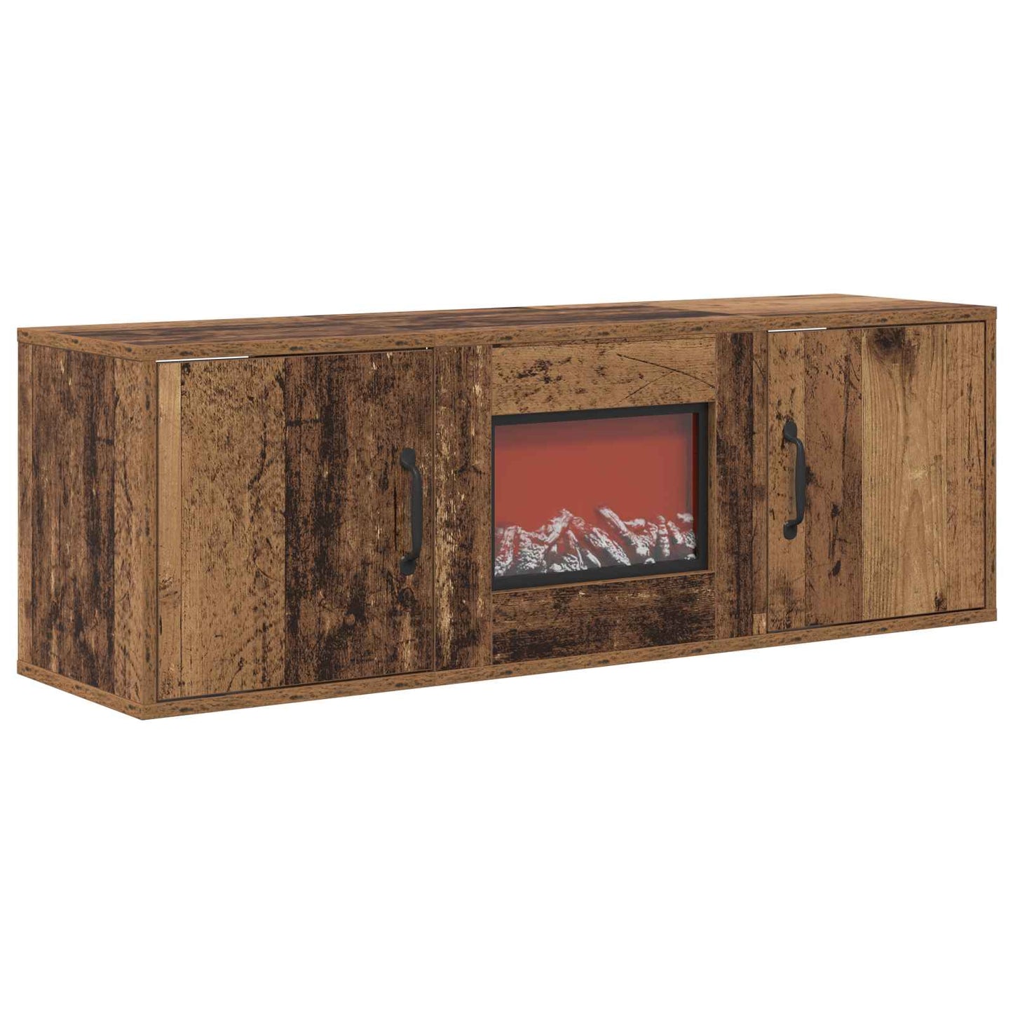 vidaXL Ηλεκτρικό τζάκι Παλαιωμένο ξύλο 110 x 30 x 36,5 cm