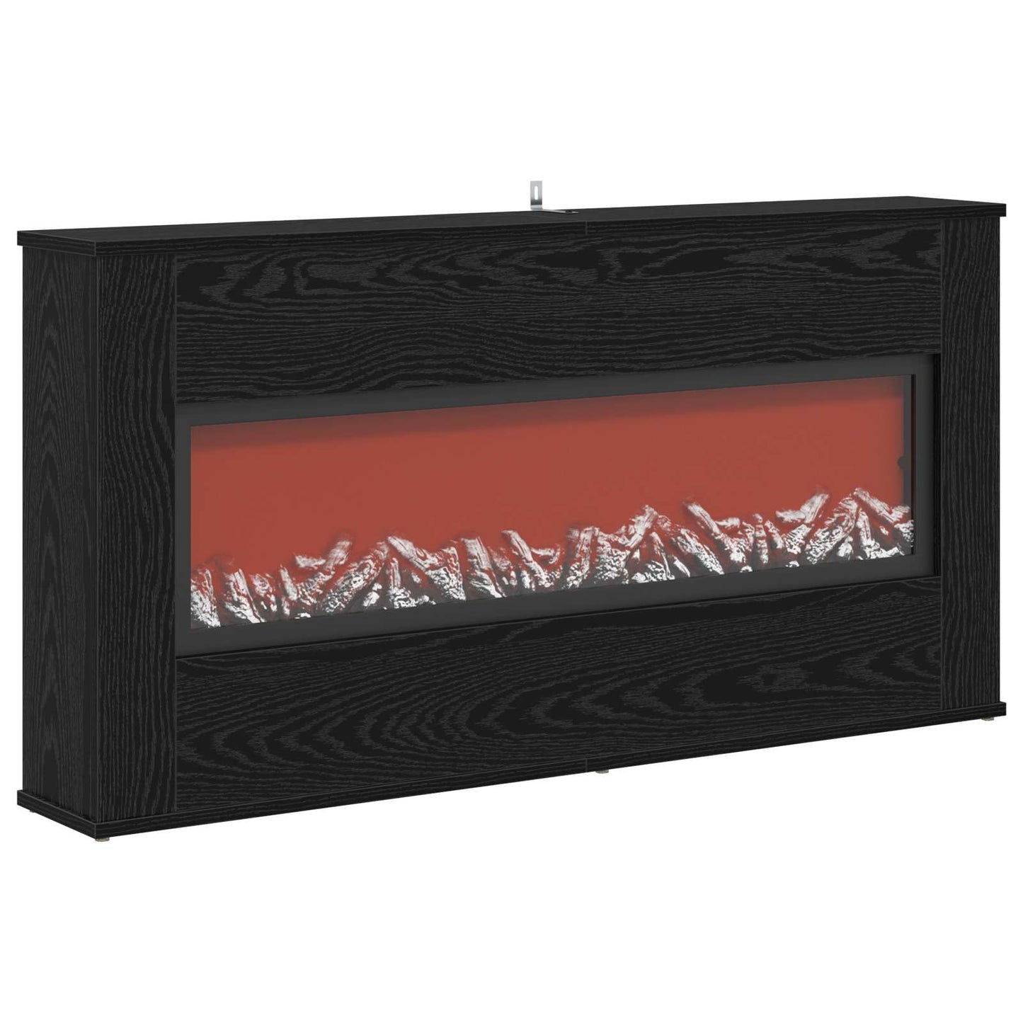vidaXL Ηλεκτρικό τζάκι Μαύρη Δρυς 114 x 18 x 58,5 cm