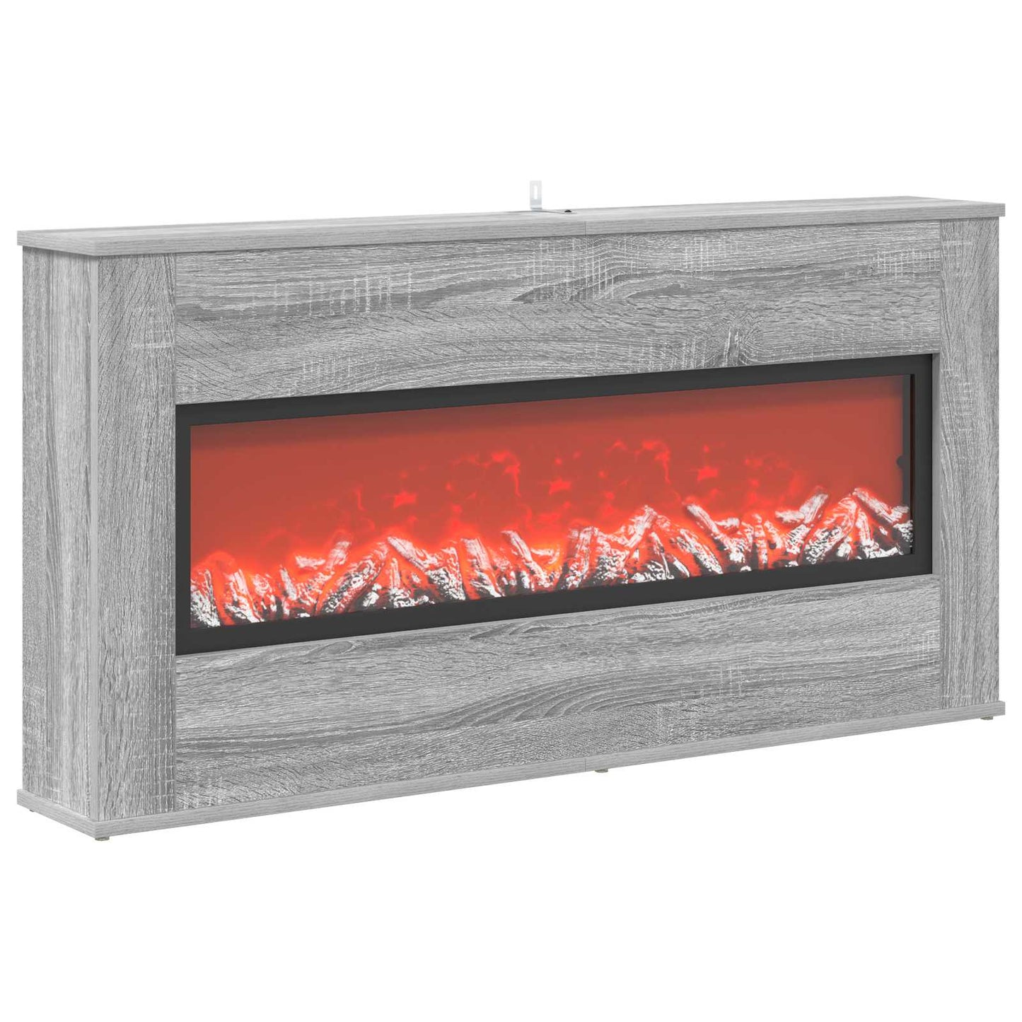 vidaXL Ηλεκτρικό τζάκι Γκρι Sonoma 114 x 18 x 58,5 cm