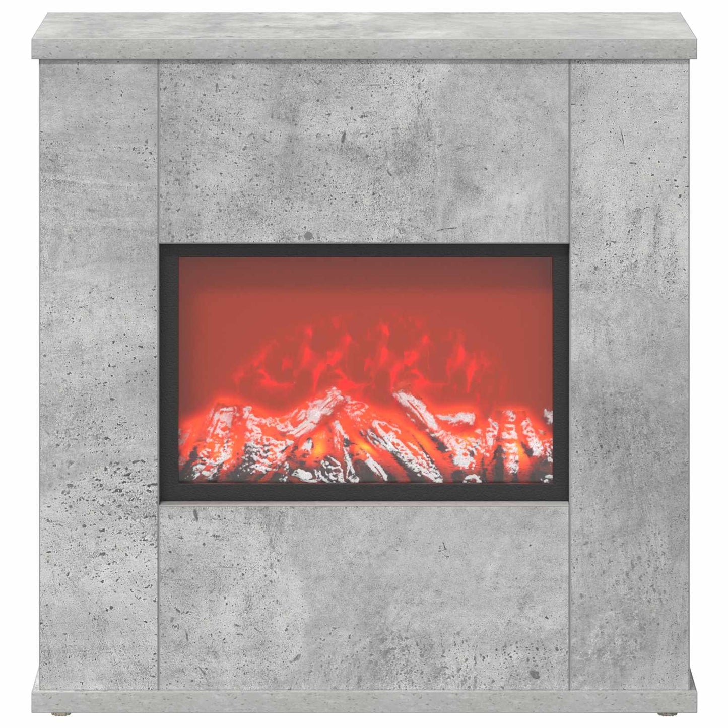 vidaXL Ηλεκτρικό τζάκι Σκυρόδεμα 47 x 18 x 48 cm Επεξεργασμένο ξύλο