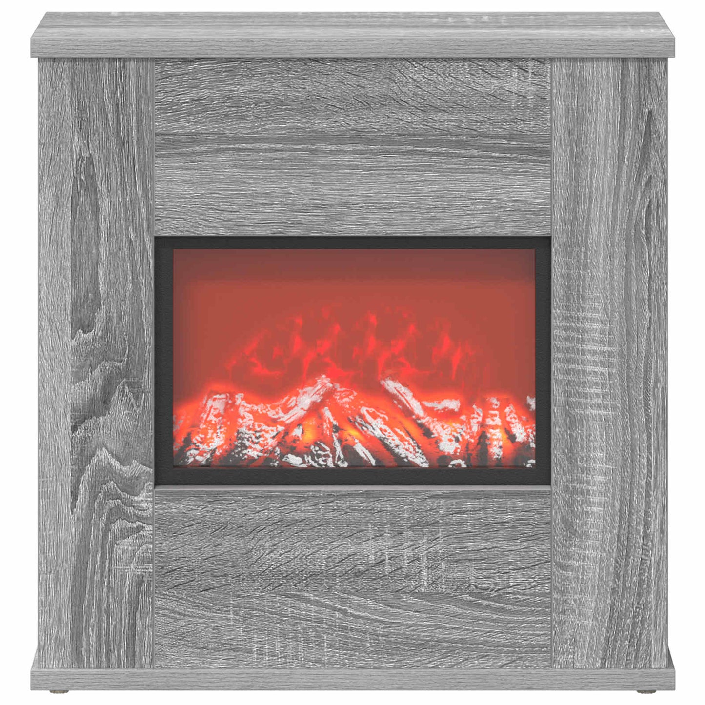 vidaXL Ηλεκτρικό τζάκι Γκρι Sonoma 47 x 18 x 48 cm Επεξεργασμένο ξύλο