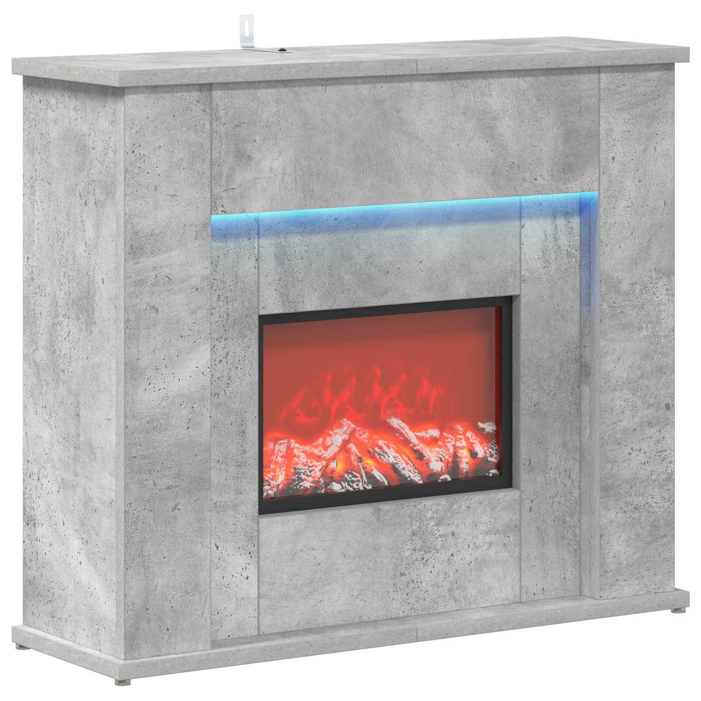 vidaXL Τζάκι με ταινία LED Σκυρόδεμα 63 x 20 x 54,5 cm
