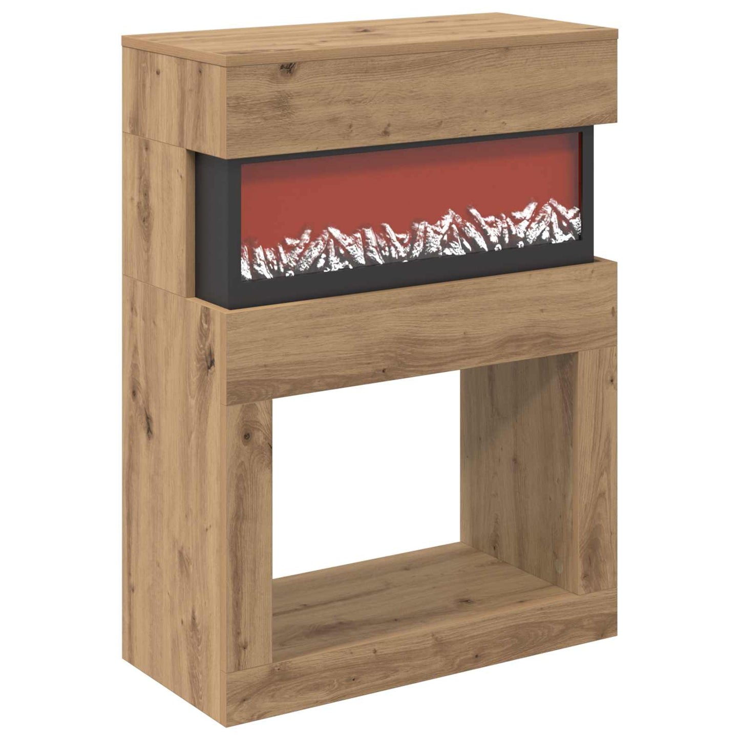 vidaXL Ηλεκτρικό τζάκι Artisan Δρυς 64 x 30 x 87 cm Επεξεργασμένο ξύλο