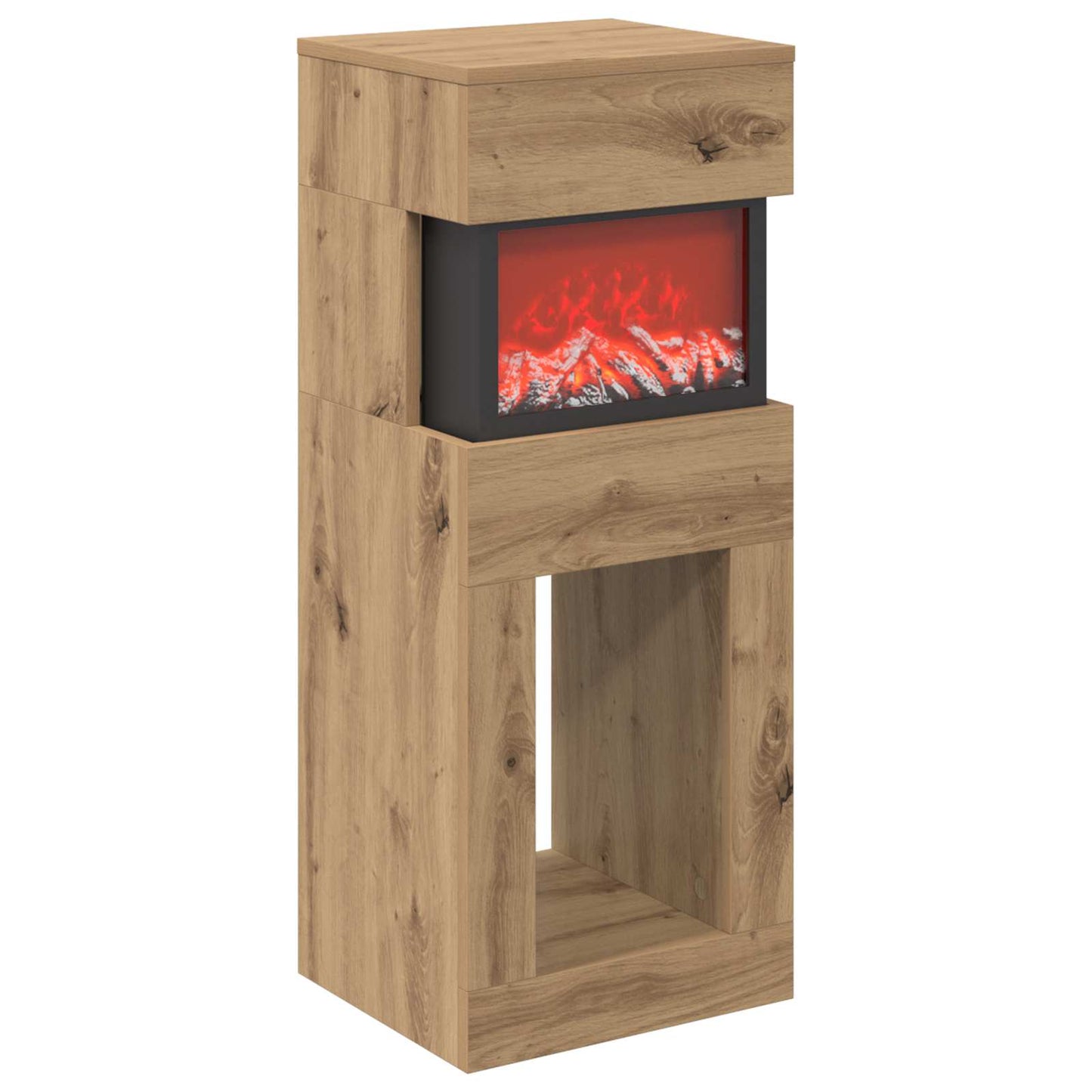 vidaXL Ηλεκτρικό τζάκι Artisan Δρυς 35 x 30 x 86 cm Επεξεργασμένο ξύλο