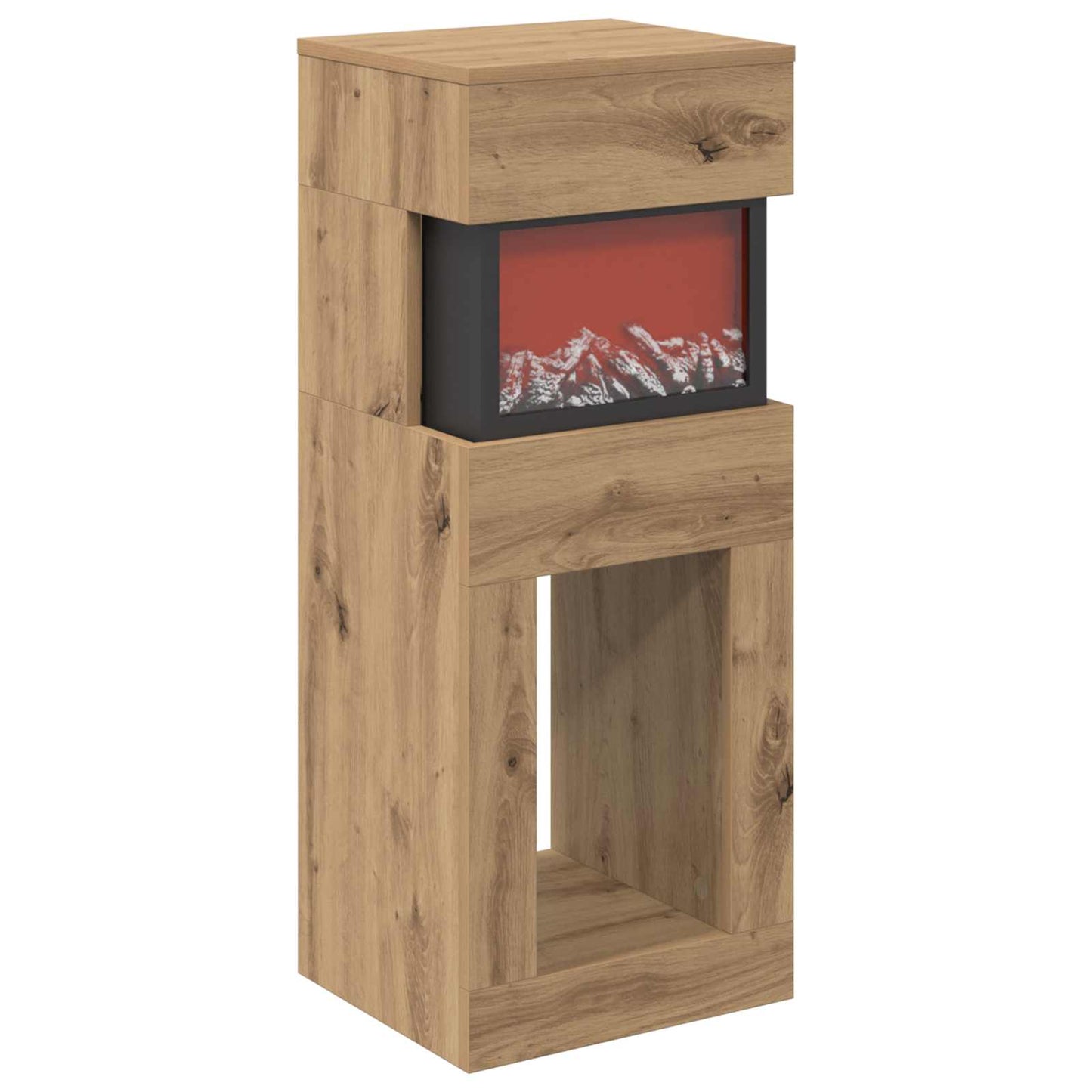 vidaXL Ηλεκτρικό τζάκι Artisan Δρυς 35 x 30 x 86 cm Επεξεργασμένο ξύλο