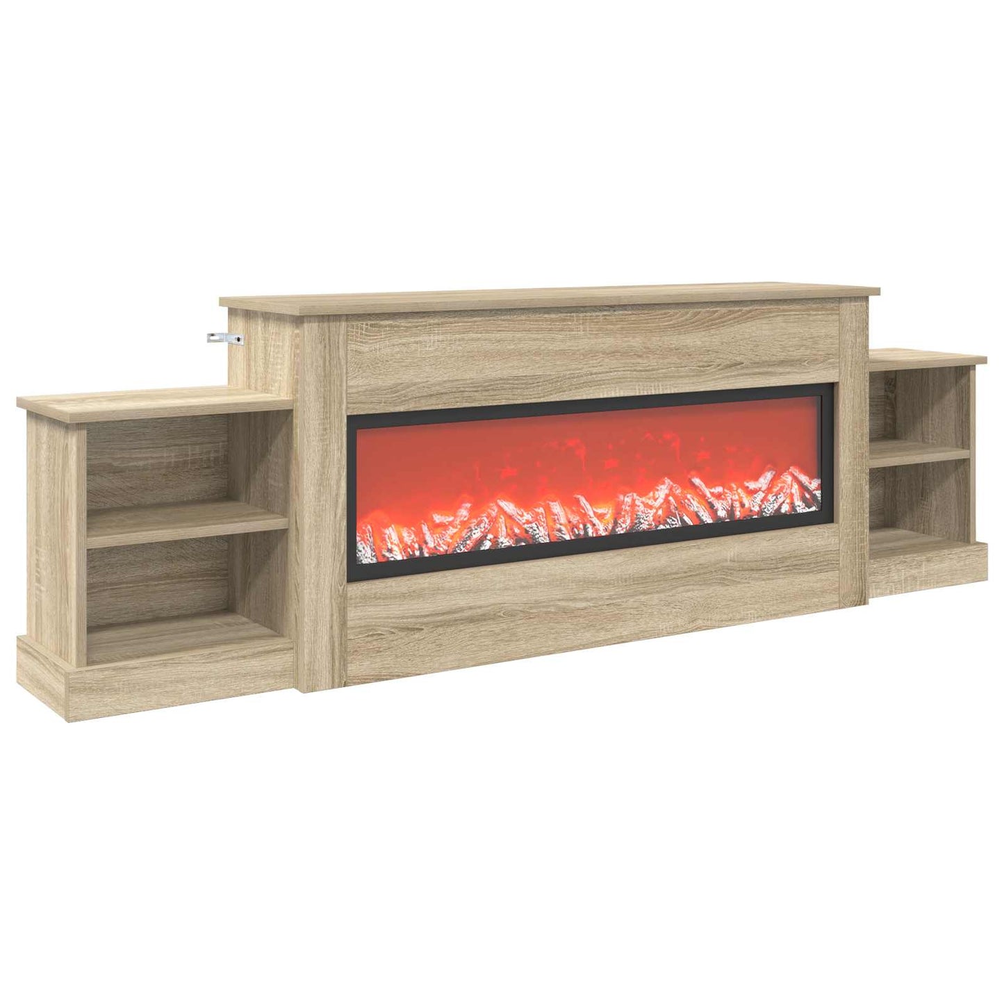 vidaXL Ηλεκτρικό τζάκι Sonoma 177 x 30 x 56,5 cm Επεξεργασμένο ξύλο
