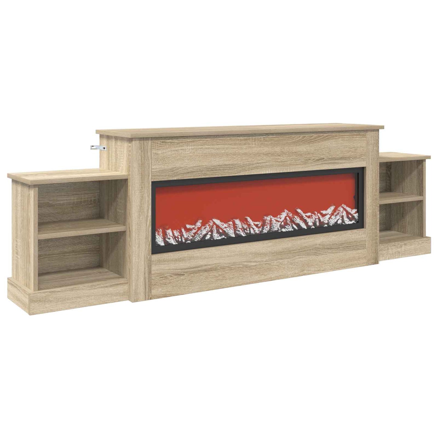 vidaXL Ηλεκτρικό τζάκι Sonoma 177 x 30 x 56,5 cm Επεξεργασμένο ξύλο