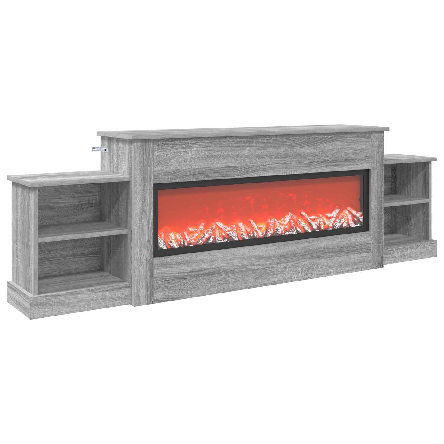 vidaXL Ηλεκτρικό τζάκι Γκρι Sonoma 177 x 30 x 56,5 cm