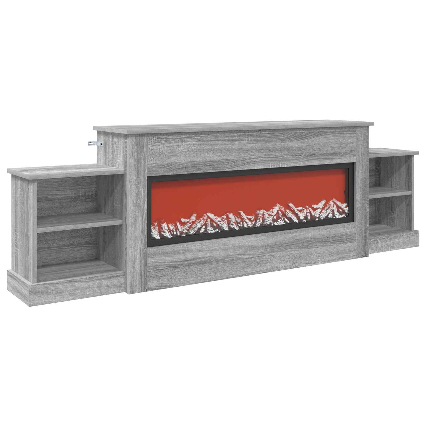 vidaXL Ηλεκτρικό τζάκι Γκρι Sonoma 177 x 30 x 56,5 cm