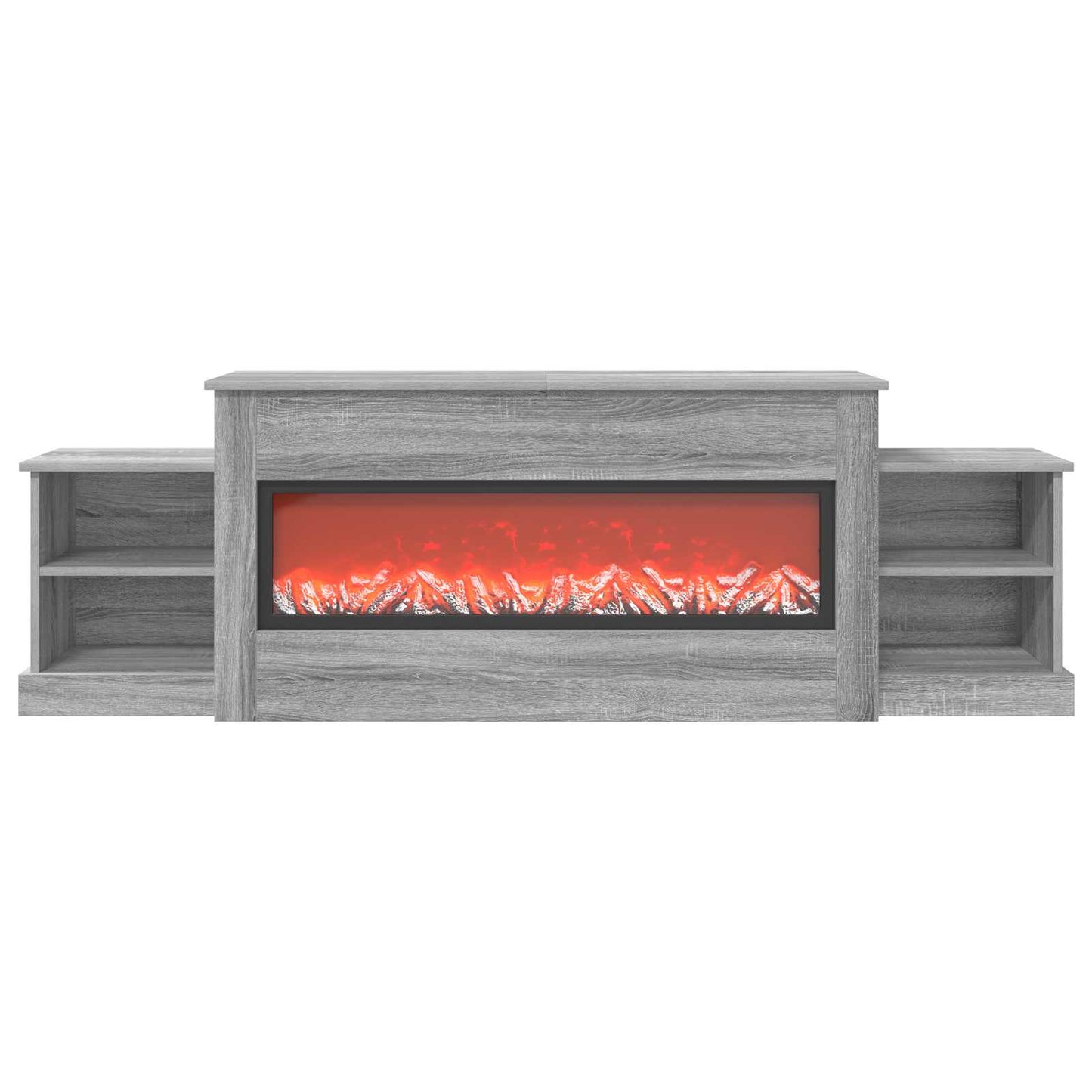 vidaXL Ηλεκτρικό τζάκι Γκρι Sonoma 177 x 30 x 56,5 cm