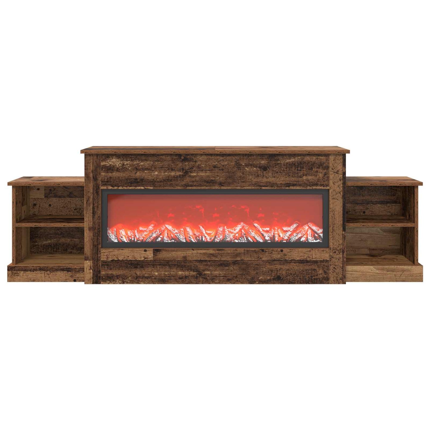 vidaXL Ηλεκτρικό τζάκι Παλαιωμένο ξύλο 177 x 30 x 56,5 cm