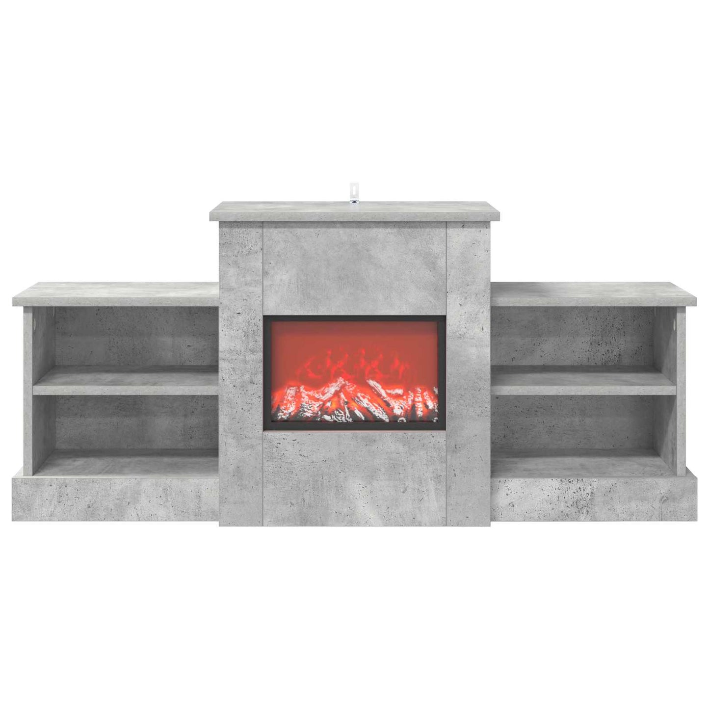 vidaXL Ηλεκτρικό τζάκι Σκυρόδεμα 110 x 30 x 50 cm Επεξεργασμένο ξύλο