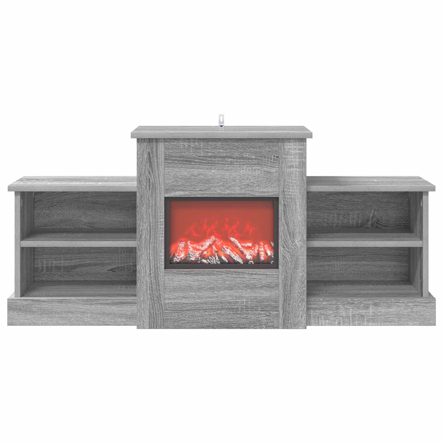 vidaXL Ηλεκτρικό τζάκι Γκρι Sonoma 110 x 30 x 50 cm Επεξεργασμένο ξύλο