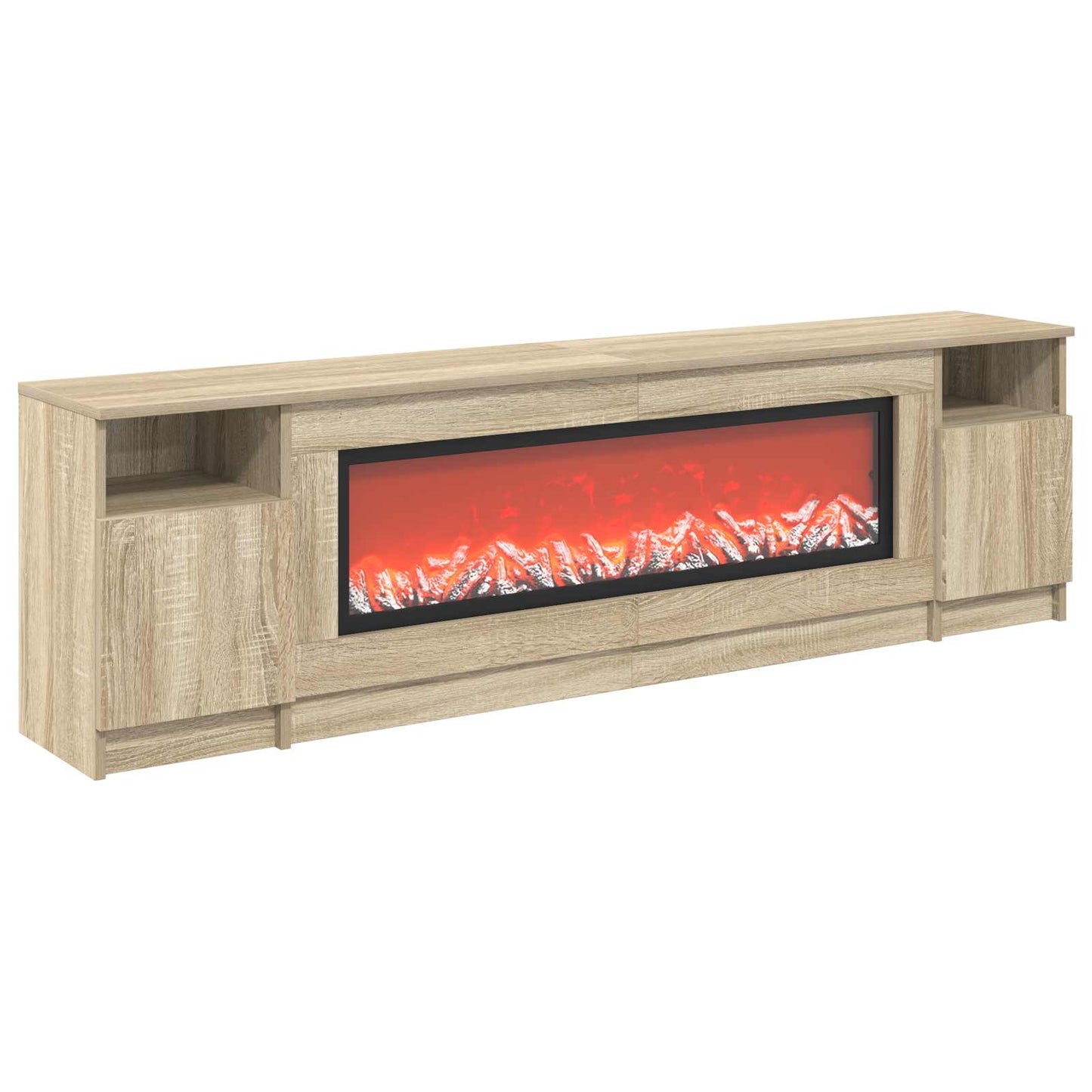 vidaXL Ηλεκτρικό τζάκι Sonoma 165 x 28,5 x 47 cm Επεξεργασμένο ξύλο