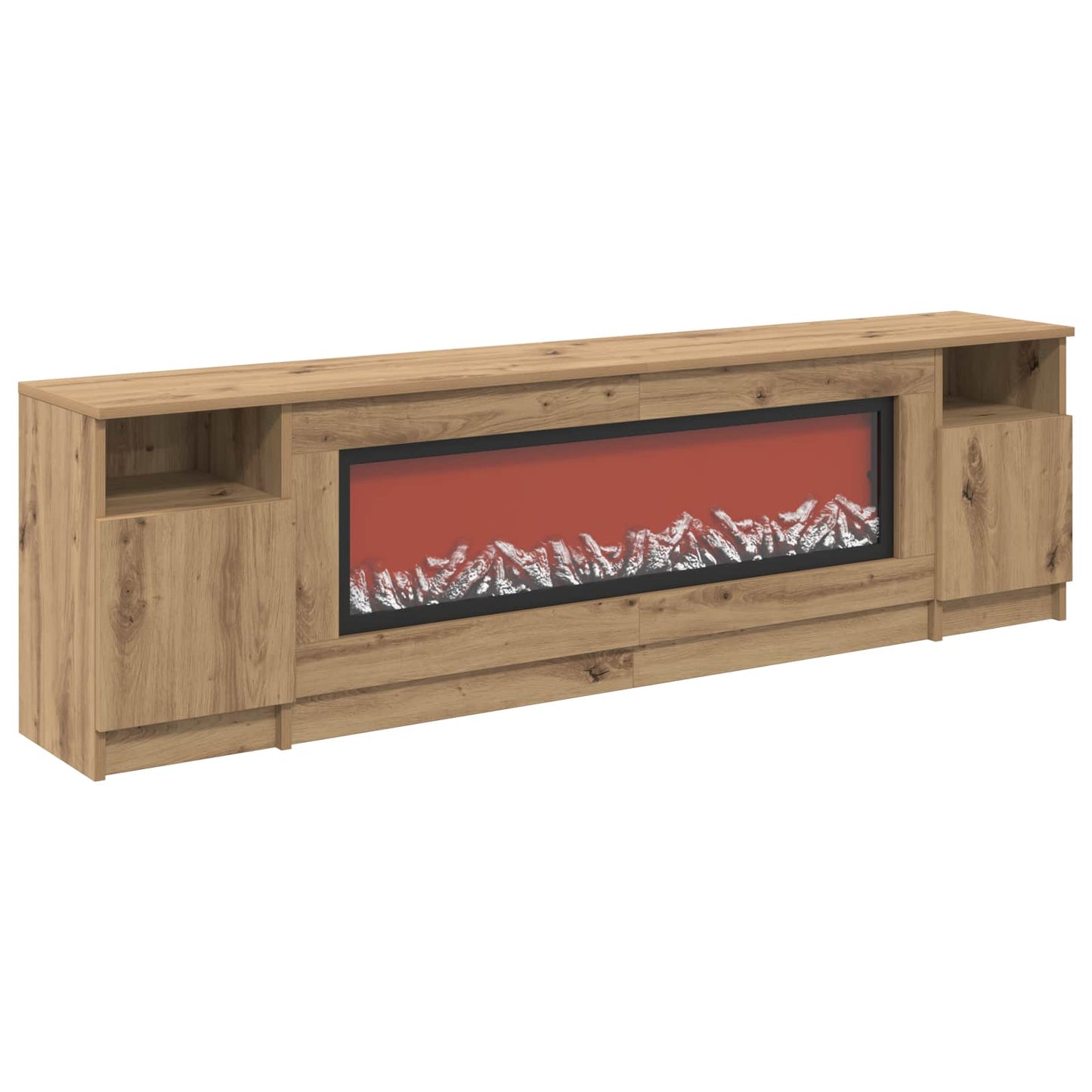 vidaXL Ηλεκτρικό τζάκι Artisan Δρυς 165 x 28,5 x 47 cm