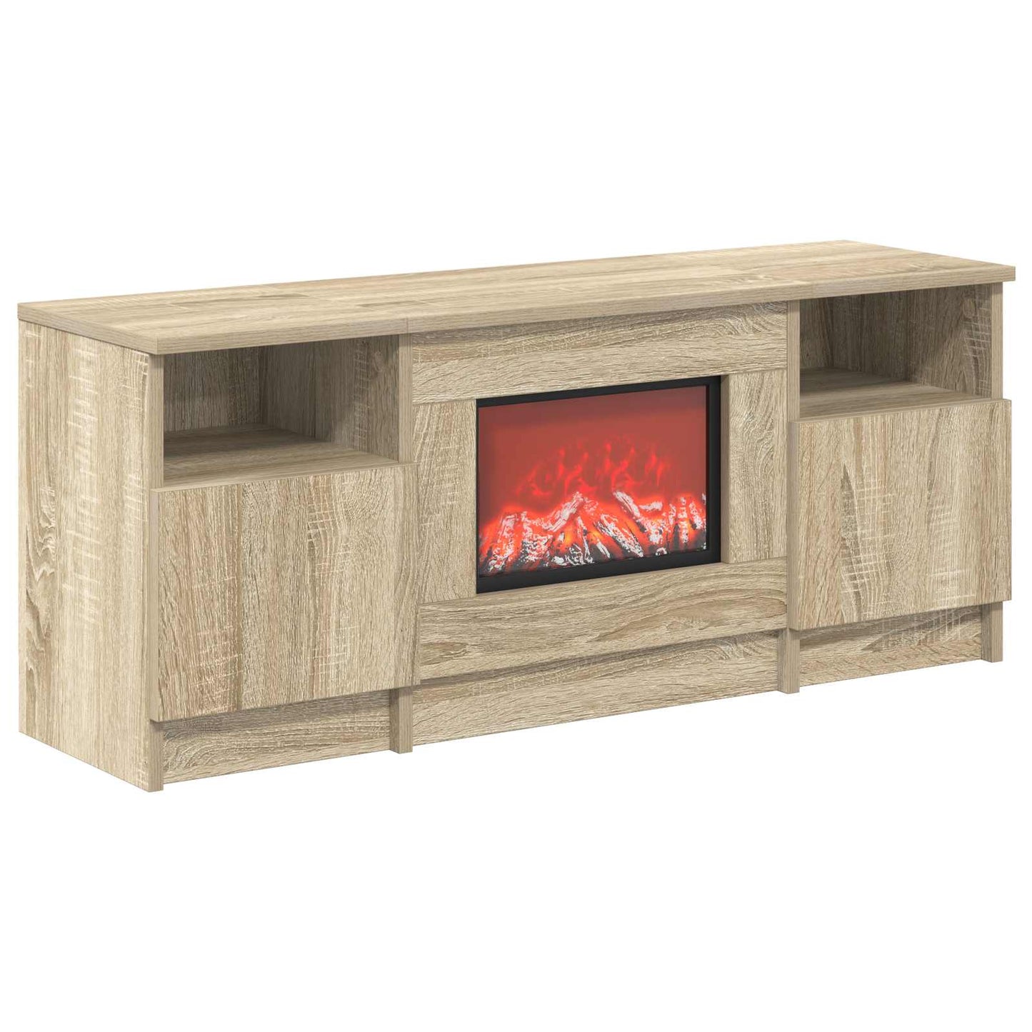 vidaXL Ηλεκτρικό τζάκι Sonoma 98 x 28,5 x 40,5 cm Επεξεργασμένο ξύλο