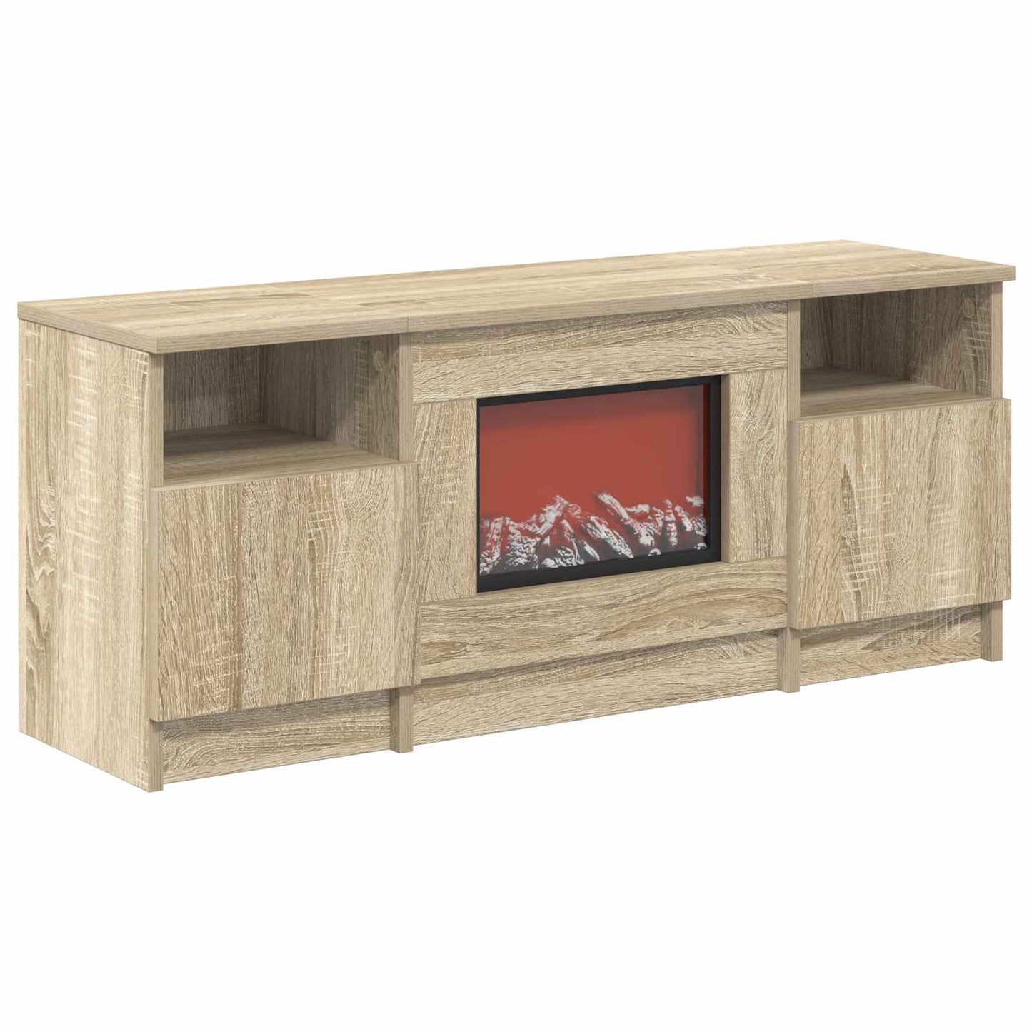 vidaXL Ηλεκτρικό τζάκι Sonoma 98 x 28,5 x 40,5 cm Επεξεργασμένο ξύλο