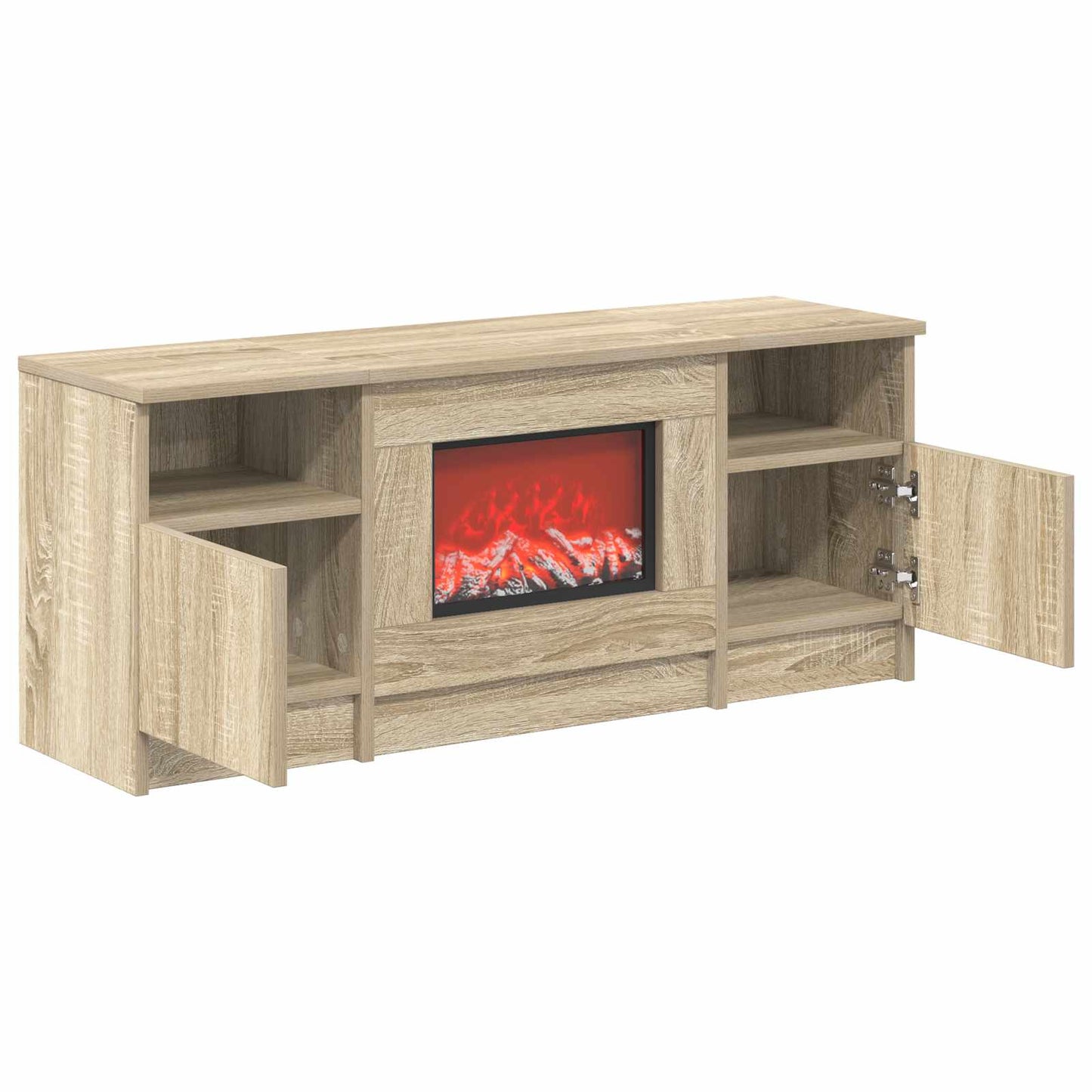 vidaXL Ηλεκτρικό τζάκι Sonoma 98 x 28,5 x 40,5 cm Επεξεργασμένο ξύλο