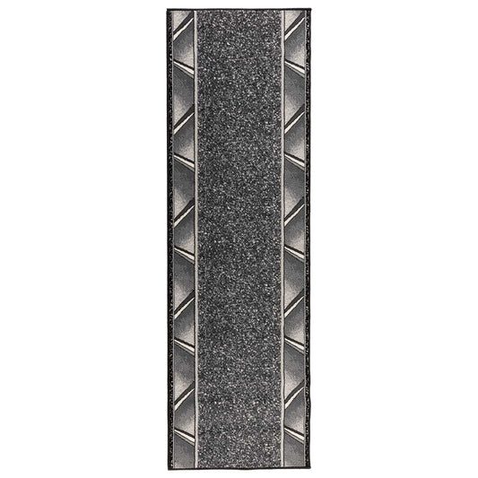 vidaXL Δερμάτινο Χαλί FLORNES Υφαντό Γκρι Διαγώνιος 100 x 150 cm PP