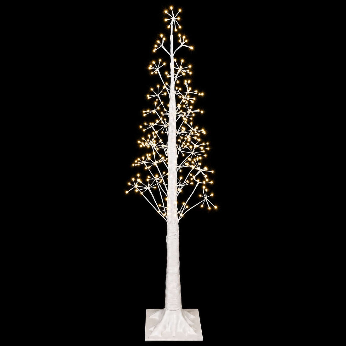 vidaXL Χριστουγεννιάτικο δέντρο starburst Λευκό 17 x 17 x 150 cm