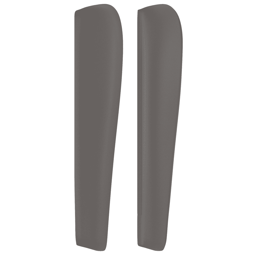 vidaXL Κρεβάτι Boxspring με Στρώμα Γκρι 140x200εκ. από Συνθετικό Δέρμα