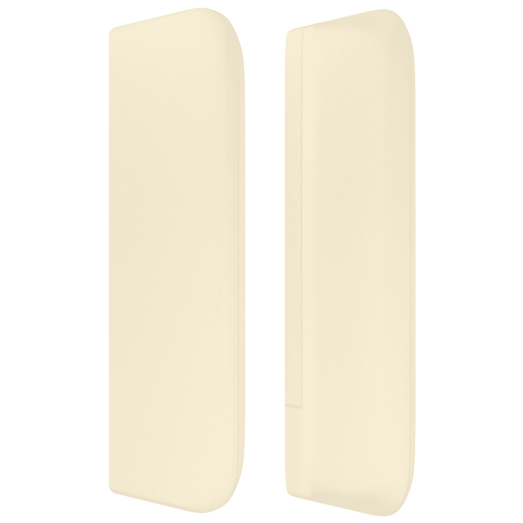 vidaXL Κρεβάτι Boxspring με Στρώμα Κρεμ 180x200 εκ. Συνθετικό Δέρμα