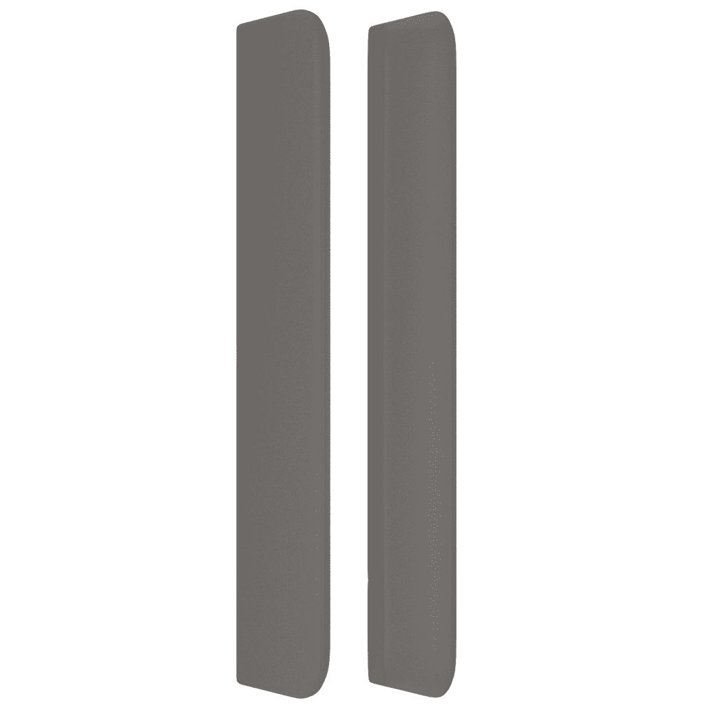 vidaXL Κρεβάτι Boxspring με Στρώμα Γκρι 140x200εκ. από Συνθετικό Δέρμα