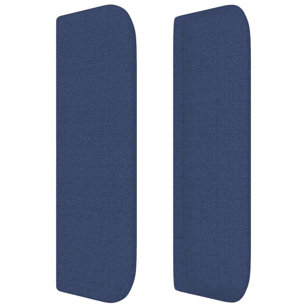 vidaXL Κρεβάτι Boxspring με Στρώμα Μπλε 80x200 εκ. Υφασμάτινο