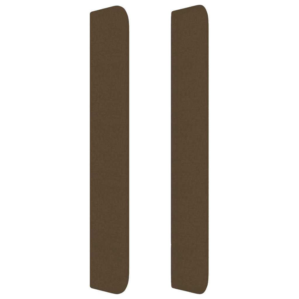 vidaXL Κρεβάτι Boxspring με Στρώμα Σκούρο Καφέ 100x200 εκ. Υφασμάτινο