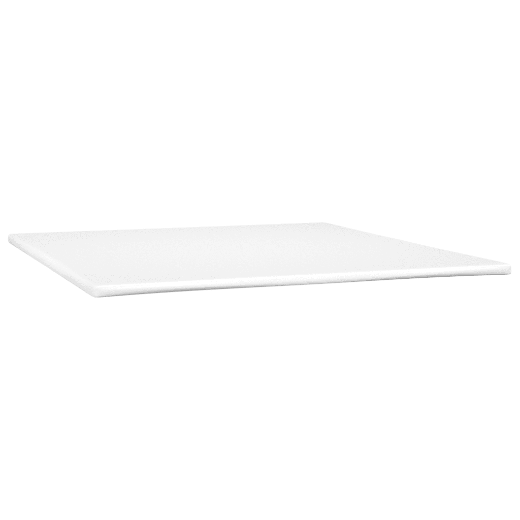 vidaXL Κρεβάτι Boxspring με Στρώμα & LED Σκ. Μπλε 180x200εκ. Βελούδινο